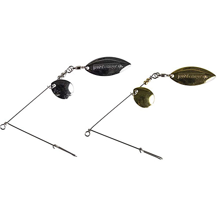 Lunkerhunt Willow Leaf Wire Arm Package ,1 Silver Willow Leaf Wire Arm, 1 Gold Willow Leaf Wire Arm, 2 Pack, WWA01