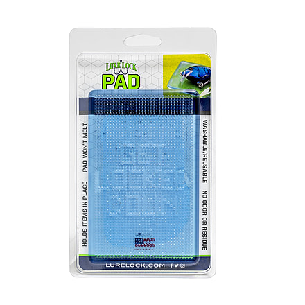 Lure Lock Sticky Gel Lure Pad, Large, Ocean Blue, Clear, LLP1