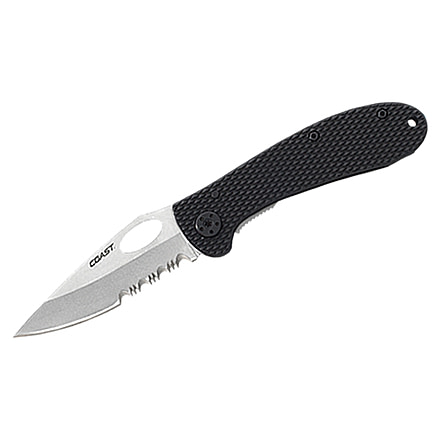Coast LX320 Large Lockback Knife Folding, Serrated Knife CG004PL