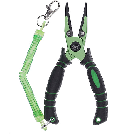 Lew’s MACH 6 1/2in Center Cutter Pliers, 420 Stainless Steel, Tungsten Cutters, Lanyard & Sheath, MP65