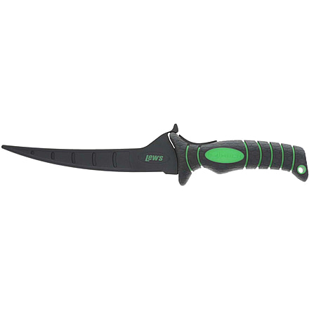 Lew’s MACH 7in Fillet Knife w/ Sheath, German 4116 Stainless Steel Blade, Ergonomic Handle, MK7