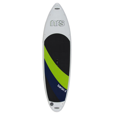 NRS Baron 4 Inflatable SUP Board-Gray/Green/Blue