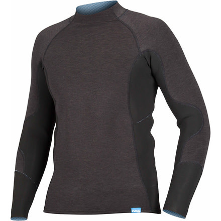 NRS HydroSkin 1.5 Shirt - Men's-Charcoal Heather-Medium