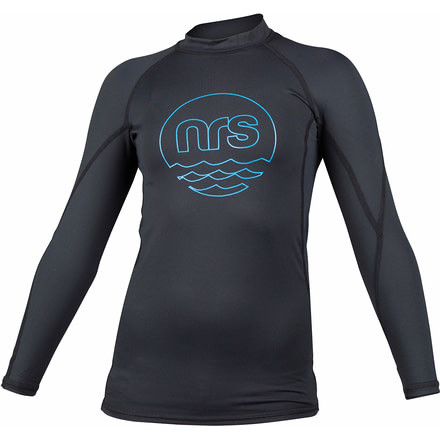 NRS Rashguard Long-Sleeve Shirt - Kid's-Black-Medium