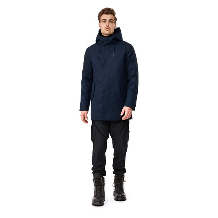 Mackage Faris Down Hooded Parka - Mens, Navy, 46, Faris-R-Navy-46