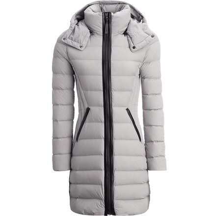 Mackage Farren Lightweight Down Coat With Removable Hood, Mineral, S, FARREN-MINERAL-S