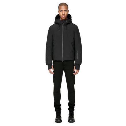 Mackage Isidro-J Jacquard Down Jacket With Hood - Mens, Black, 44, ISIDRO-BLACK-44
