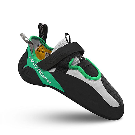 Mad Rock Drone LV Climbing Shoes - Mens, Black/Green, 3.5, 450-3.5