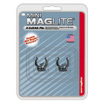 Mag AM2A496 Mini MagLite AA Flashlight Mounting Brackets (2/Pkg.)