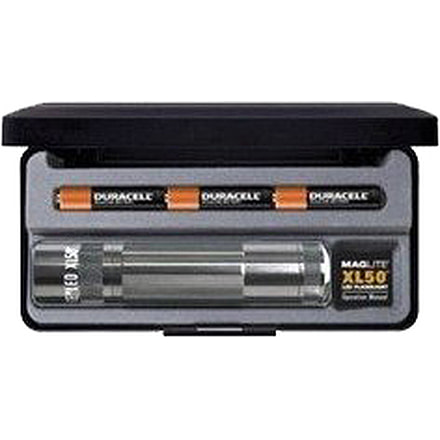 Mag Instrument XL 50 LED Flashlight w/Strobe, Display Box, Gray S3097 