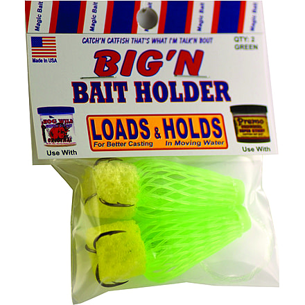 Magic Bait BigN Bronze Hook, Treble/Baitholder, Green, Size 2, 2 Per Pack, 48-36
