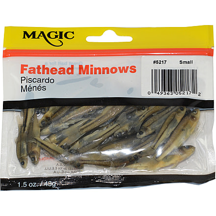 Magic Preserved Fat Head Minnows, 1 1/2 oz Bag, Small, 5217