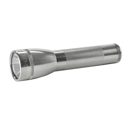 Maglite 2-Cell C Display Box,Silver ML25IT-2105