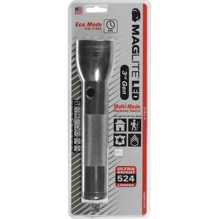 Maglite LED 3d Generation 2-Cell D Flashlight, Blister Pack, Silver, ST23106