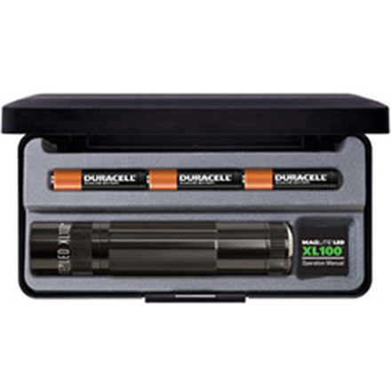 Mag Instrument Maglite XL 100 3-Cell AAA LED Flashlight, Black 