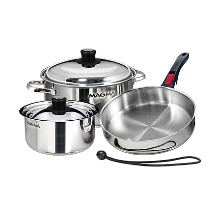 Magma Induction Cookware Set - 7 piece, nesting-cookware-set-7-piece