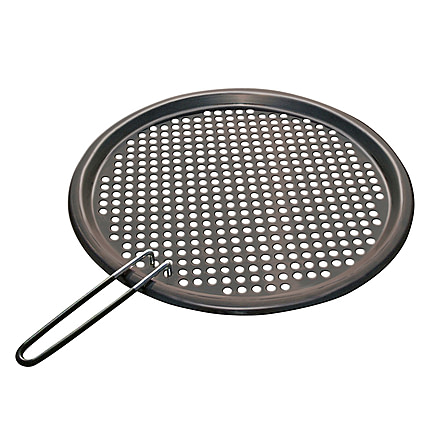 Magma Fish &amp; Veggie Grill Tray S.S. w/Non-Stick - 13-3/4&quot; Round 40426