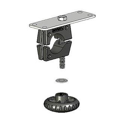 Magma Horizontal Round Rail Mount w/Knob, T10-591