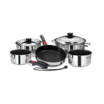 Magma Induction Non-Stick Cookware Set - 10 piece, nesting-non-stick-cookware-10-piece