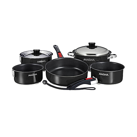 Magma Jet Black Nesting Cookware Set, black-nesting-cookware-set