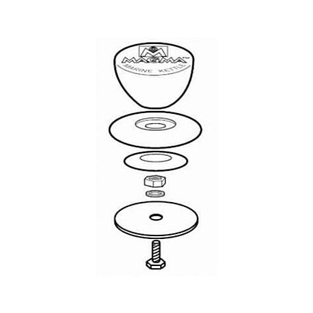 Magma Knob &amp; Finger Guard Assembly w/Fasteners, 10-151