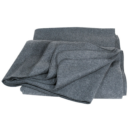 Major Surplus 80% Wool 4Lb Military Blanket, Gray, 66 in x 90 in, 02-0311014412