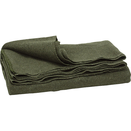 Major Surplus Army Style Wool Blanket, Olive Drab, 60 in x 80 in, 02-8032004000