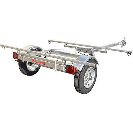 Malone Auto Racks MicroSport Low Bed Trailer w/ 78in Load Bars, MPG464-LB