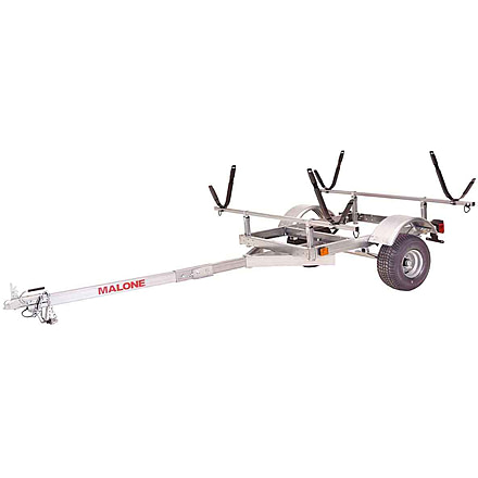 Malone Auto Racks XtraLight LowMax 2 Kayak Trailer Package, 2 J-Racks, MPG596XJ2