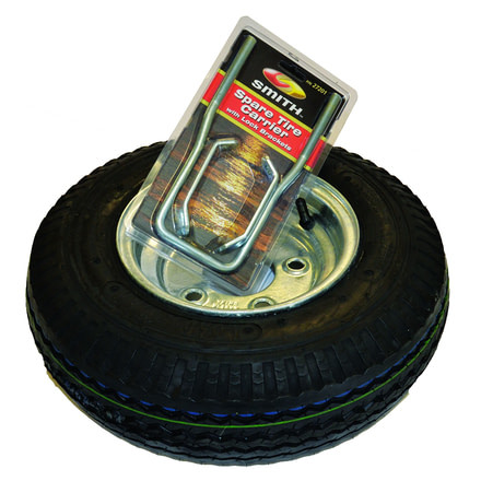 Malone Auto Racks Galvanized Spare Tire with Locking Attachment, 8 inches, MPG565