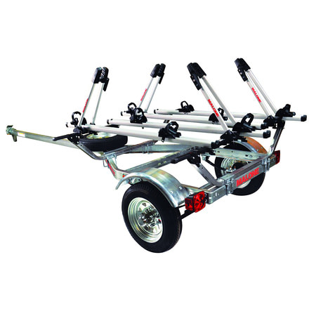 Malone Auto Racks MicroSport Package 1-Trailer, 1-Spare Tire Kit, 4 - Tray Style Bike Racks, MPG462B4