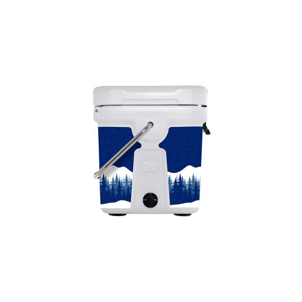 Mammoth Coolers Cruiser 20 Hard Cooler, Colorado Decal Wrapped, White, MC20W-NL-CO1-DW