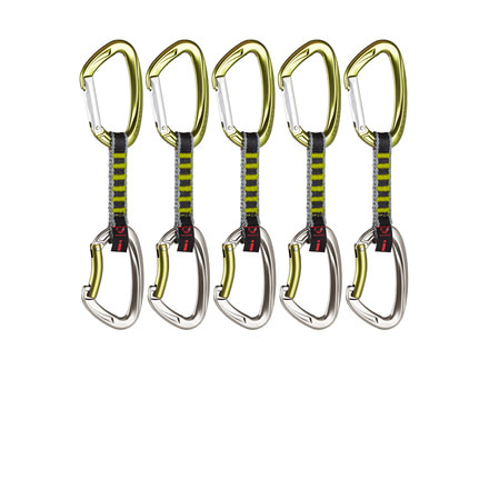 5er Pack Crag Indicator Express Set Quickdraws-Leaf-10 cm