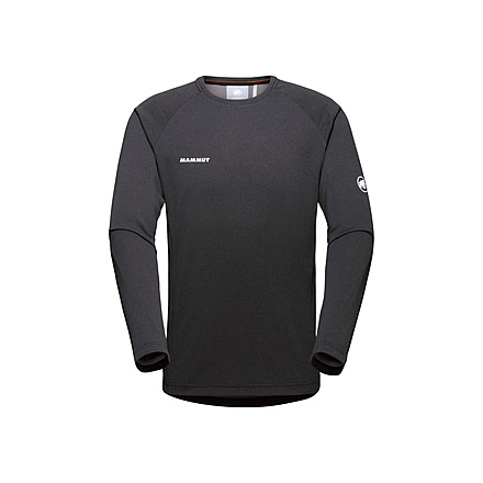 Mammut Aegility FL Longsleeve Top - Mens, Phantom Melange/White, Large, 1016-00800-00593-115