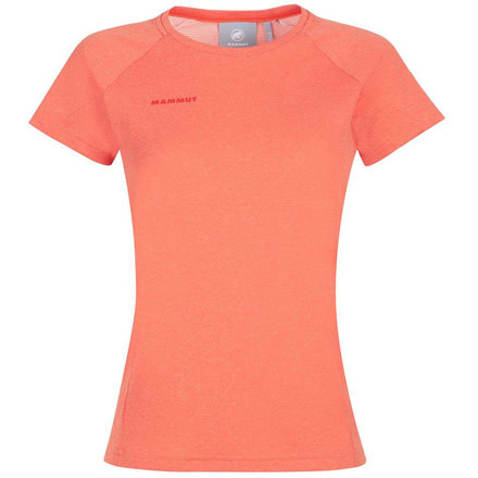 Mammut Aegility T-Shirt - Womens, Poinciana Melange, Small, 1017-02000-3615-113