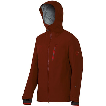 Mammut Alvier HS Hooded Jacket - Men's, Maroon, Small, 338489