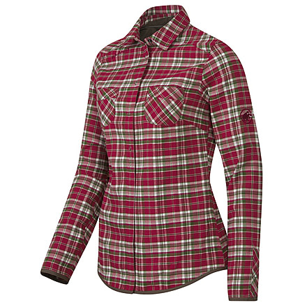 Mammut Ascona Shirt - Women's-Crimson/Seaweed-Large