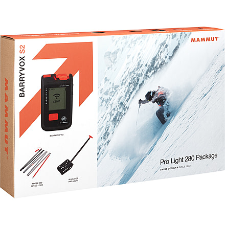 Mammut Barryvox S2 Pro Light 280 Package Transceiver, Black, One Size, 2620-00360-0001-1