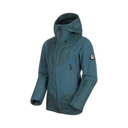 Mammut Cambrena Hardshell Thermo Hooded Jacket - Mens, Wing Teal, Extra Large, 1010-27240-50227-116