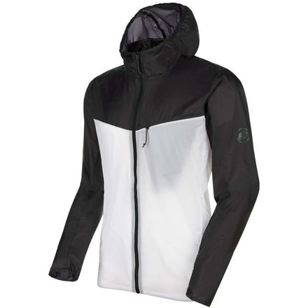 Mammut Convey Hooded Jacket - Mens, Black/Bright White, Small, 1012-00110-00226-113