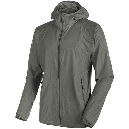 Mammut Crag WB Hooded Jacket - Men's-Titanium Melange-Small