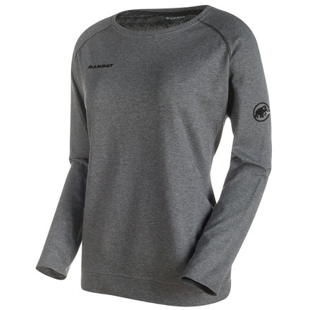 Mammut Crashiano Longsleeve T-Shirt - Women's-Graphite Melange/Black-X-Small