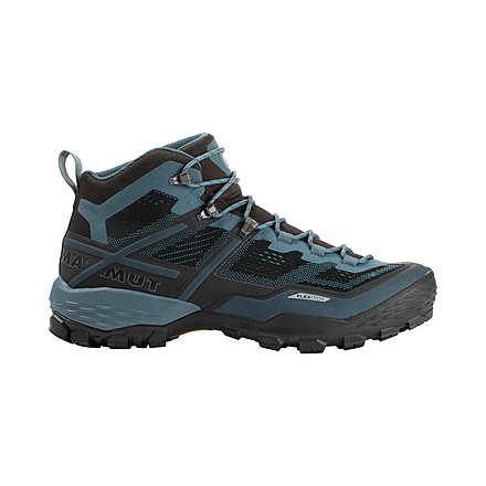 Mammut Ducan Mid GTX Backpacking Boots - Mens, Black/Light Poseidon, 14 US, 3030-03540-00289-1300