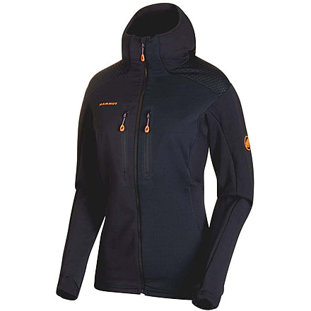 Mammut Eiswand Advanced Midlayer Hooded Jacket - Women's, Black, Small, 1014-00740-0001-113