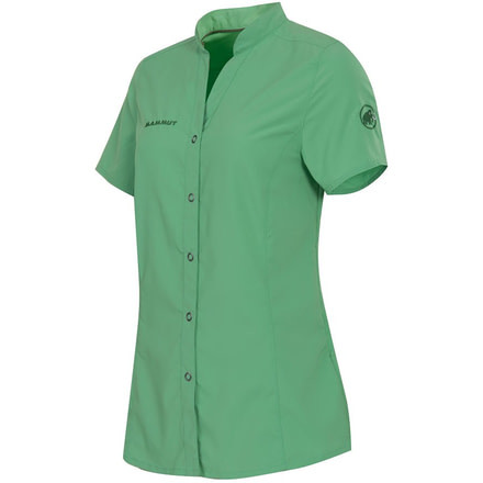Mammut Glider Short Sleeve Shirt - Womens-Artichoke-Medium