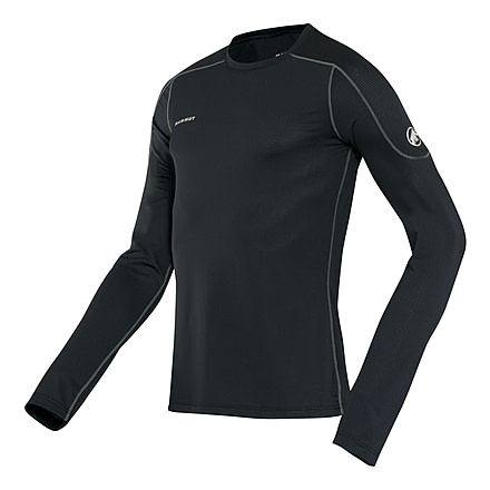 Mammut Go Dry Longsleeve - Mens-Black-X-Small