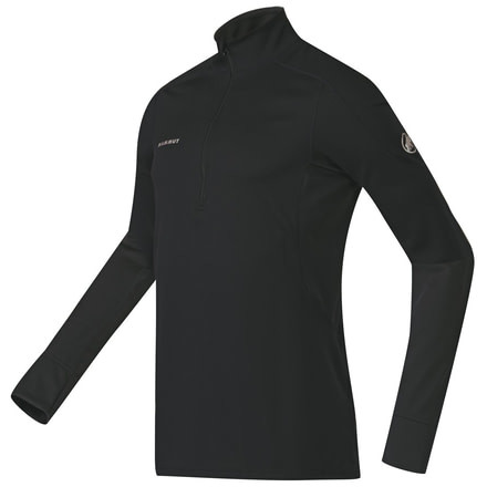 Mammut Go Warm Zip Longsleeve - Mens-Black-Large