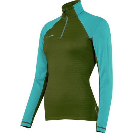 Mammut Illiniza Zip Pull - Women's-Mangrove/Carribean-Small