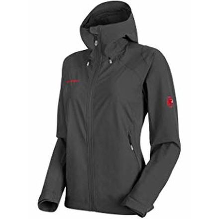 Mammut Kento Tour HS Hooded Softshell Jacket - Womens, Graphite, Small, 1010-26010-0121-113