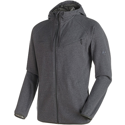 Mammut Logo ML Hooded Jacket - Men's-Graphite Melange-Small